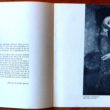 Ulloa Exhibition of paintings in Madrid, Spain in the year 1978 with black and white pictures, biography, catalog of works, and 16 pages. Dimension is 8.5 by 8.5...