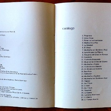 Ulloa Exhibition of paintings in Madrid, Spain in the year 1978 with black and white pictures, biography, catalog of works, and 16 pages. Dimension is 8.5 by 8.5...