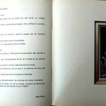 DSC00857 Booklet with 40 pages in french with the exhibition of works of art in Brussels dated march and april 1971. Dimension is 8.5 by 10.5 inches. Folleto con 40...