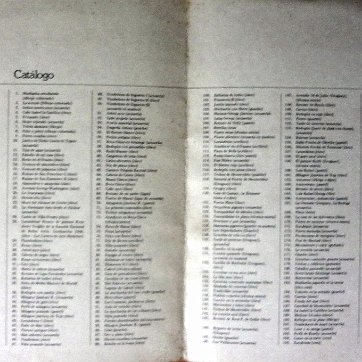 DSC00861 Booklet with 6 pages with the exhibition by th artist dated may 8, 1985. Dimension is 8 by 11 inches. Catálogo de 6 páginas con las obras en exhibición de la...