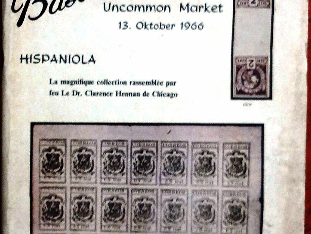 Basel Publication in french and english language with the Hispaniola stamp collection of several persons. Dated 1966. Size is...