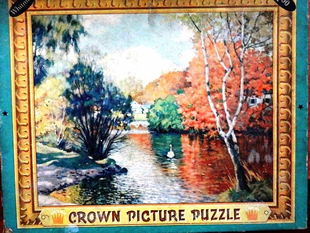 Picture Puzzle Crown Picture Puzzle titled The Park Pond with 713 pieces and a size of 22.5 by 29 inches. Image by George Hausdorf....