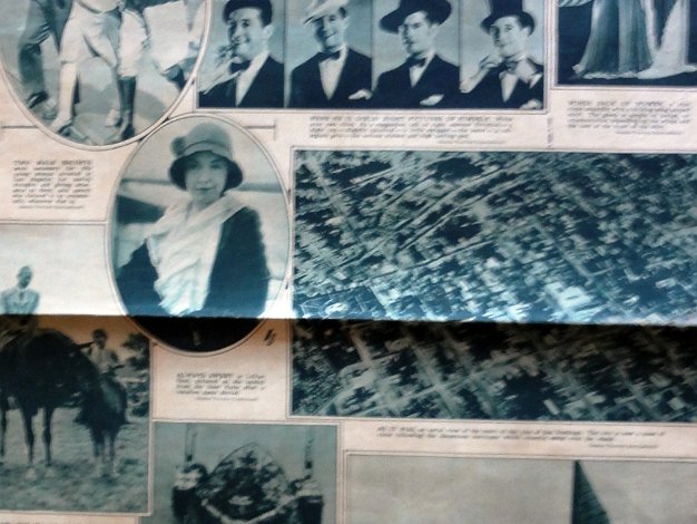 Boston Traveler A two (2) page part with the Rotogravure Section of the "Boston Traveler" dated Saturday September 20, 1930. Includes...