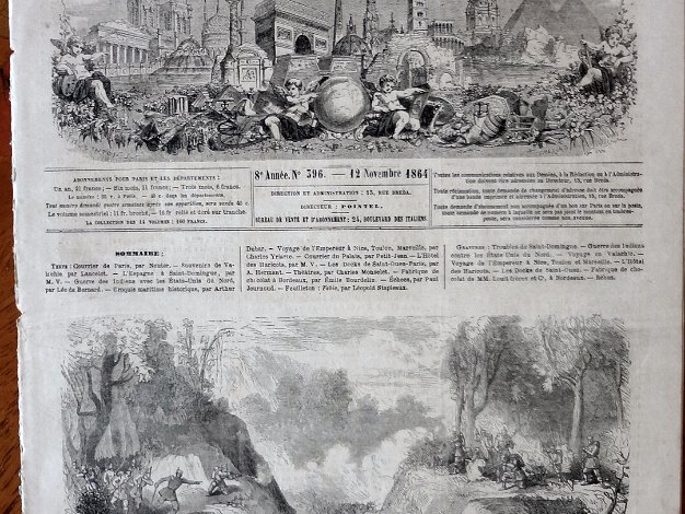 Le Monde French periodical publication titled "Le Monde Illustre, Journal Hebdomadaire", 8th. year, No.396, dated 12 November...