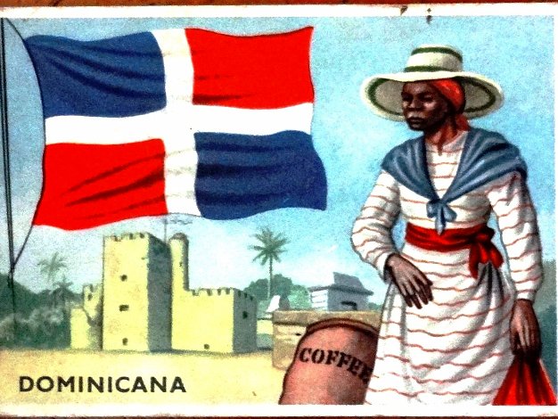 Dominicana Small color post card with country information for Italian tourists visiting the Dominican Republic. Dimension is 2.5 by...