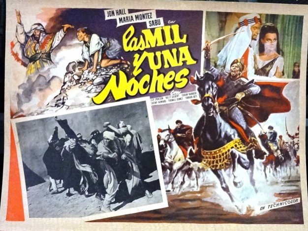 Mil For the film "Las Mil y Una Noches" also with Jon Hall and Sabu. Size is 12 by 16 inches. In good condition but may have...