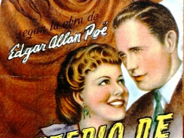 Misterio de Maria Roget Original small poster for the hit movie titled Misterio de Maria Roget shown today in Teatro Villafranquino. Paper...
