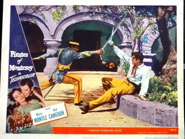 Pirates of Monterey Universal International Picture for the Technicolor film "Pirates of Monterey" also with Rod Cameron. Size is 11 by 14...