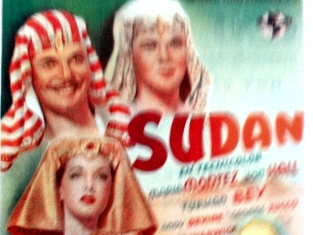 Sudan An original small poster for the hit movie with the title Sudan shown today in Cine Florida on 22 of June, 1948. Paper...