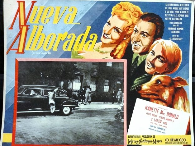 Alborada For the film "Nueva Alborada" with Jeanette Mac Donald, Lloyd Nolan, Claude Jarman and Lassie. Dimension is 12 by 16...
