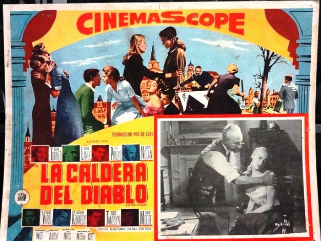 Caldera For the film "La Caldera del Diablo" with Lana Turner, Hope Lang, Lee Phillips and Lloyd Nolan. Dimension is 12 by 16...