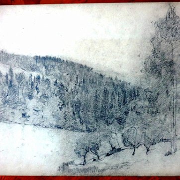 Georgia Excellent charcoals sketch paintings on paper with different topics. Paper dimensions are varied in size. Not signed and some are dated. Excelentes bocetos al...