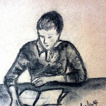Georgia Excellent charcoals sketch paintings on paper with different topics. Paper dimensions are varied in size. Not signed and some are dated. Excelentes bocetos al...