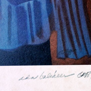 Balcacer Original print in commemoration of the United Nations. Paper size is 8.5 by 11 inches. Signed and dated 1989 in pencil in the lower right side. Numbered...