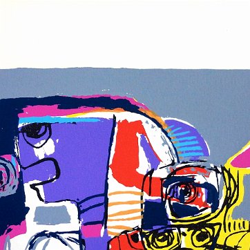 Guadalupe Color etching with the title Tilapia Taina. Paper dimension is 13 by 19 inches. Numbered 5/200. Dated 1987 and signed in pencil in the lower right side. No...