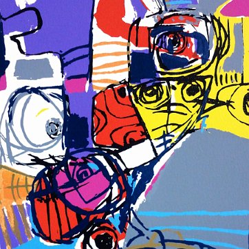 Guadalupe Color etching with the title Tilapia Taina. Paper dimension is 13 by 19 inches. Numbered 5/200. Dated 1987 and signed in pencil in the lower right side. No...