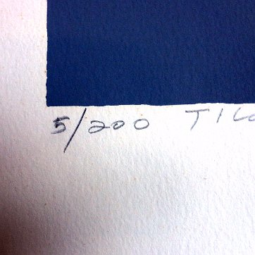 Guadalupe Color etching with the title Tilapia Taina. Paper dimension is 13 by 19 inches. Numbered 5/200. Dated 1987 and signed in pencil in the lower right side. No...