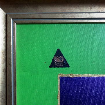 Miura Excellent abstract oil on canvas with a dimension of 9 by 12 inches. Signed and dated 1994 in the lower left side. No frame. Excelente óleo abstracto sobre...