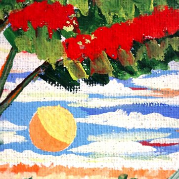 Justo Excellent early oil on bord landscape tropical painting. Board dimension is 10 by 24 inches. Signed in the lower right side. No frame. Excelente paisaje...