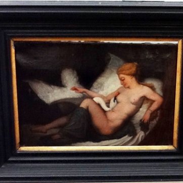 Chasseriau Excellent and rare original oil on canvas attributed to the French painter and Dominican born painter and with the title 