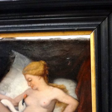Chasseriau Excellent and rare original oil on canvas attributed to the French painter and Dominican born painter and with the title 