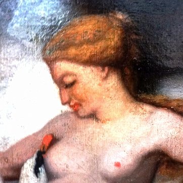 Chasseriau Excellent and rare original oil on canvas attributed to the French painter and Dominican born painter and with the title 