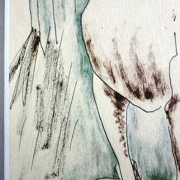Biddle Excellent watercolor on paper with various animals. The paper dimension is 5.25 by 7 inches. Signed and dated with the year 1928 in the lower right side. No...