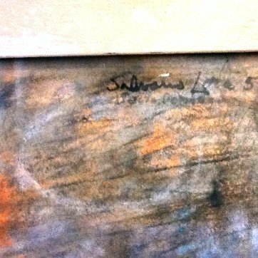 Lora Excellent watercolor on paper with a white horse. Paper dimension is 6 by 8 inches. Signed in black and dated 1954 in the upper right side. The pictures were...