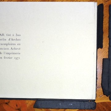 Tovar Alphabet by Ivan Tovar and Jose Pierre. A portfolio of thirty (30) leaves with text by José Pierre. Medium lithographs. Year of work is 1971. Published by Clot,...