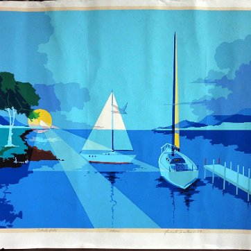 Santana Excellent colored lithograph from the 